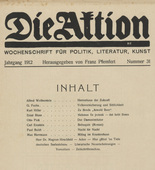 Die Aktion, vol. 2, no. 31. July 31, 1912