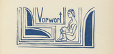 Ernst Ludwig Kirchner. Preface (Vorwort) (plate, p. 3) from Das Werk Ernst Ludwig Kirchners. 1926