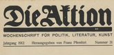 Die Aktion, vol. 2, no. 31. July 31, 1912