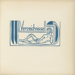 Ernst Ludwig Kirchner. Indexes (Verzeichnisse) (plate, p. 53) from Das Werk Ernst Ludwig Kirchners. 1926