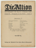 Die Aktion, vol. 2, no. 33. August 14, 1912