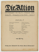 Die Aktion, vol. 2, no. 33. August 14, 1912