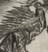 Otto Dix. American Riding Act (Amerikanischer Reitakt) from the portfolio Circus (Zirkus). 1922