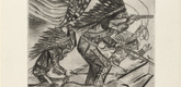 Otto Dix. American Riding Act (Amerikanischer Reitakt) from the portfolio Circus (Zirkus). 1922