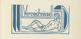 Ernst Ludwig Kirchner. Indexes (Verzeichnisse) (plate, p. 53) from Das Werk Ernst Ludwig Kirchners. 1926