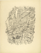 George Grosz. Memory of New York (Erinnerung an New York) from The First George Grosz Portfolio (Erste George Grosz-Mappe). (1915-16, published 1916-17)