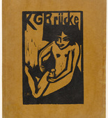 Erich Heckel. Fränzi with Doll (Fränzi mit Puppe) (cover) from KG Brücke. 1910