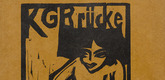 Erich Heckel. Fränzi with Doll (Fränzi mit Puppe) (cover) from KG Brücke. 1910