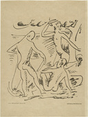Max Pechstein. Bathers (Badende) (plate, preceding p. 329) from the periodical Das Kunstblatt, vol. 2, no. 11 (Nov 1918). 1918