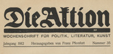 Die Aktion, vol. 2, no. 35. August 28, 1912