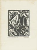 Christian Rohlfs. Elijah in the Desert (Elias in der Wüste) (plate, preceding p. 353) from the periodical Das Kunstblatt, vol. 3, no. 12 (Dec 1919). 1919 (print executed c. 1912)