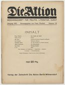 Die Aktion, vol. 2, no. 36. September 4, 1912