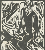 Christian Rohlfs. Elijah in the Desert (Elias in der Wüste) (plate, preceding p. 353) from the periodical Das Kunstblatt, vol. 3, no. 12 (Dec 1919). 1919 (print executed c. 1912)