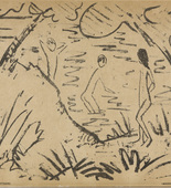 Otto Mueller. Beach (Strand) (plate, preceding p. 1) from the periodical Das Kunstblatt, vol. 3, no. 1 (Jan 1919). 1919 (print executed 1918)