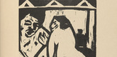 Ernst Ludwig Kirchner. Woman and Man (Mann und Frau) (plate, folio 2) from KG Brücke. 1910