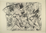 Max Beckmann. The Martyrdom (plate 4) [Das Martyrium (Blatt 4)] from Hell (Die Hölle). (1919)