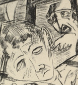 Max Beckmann. The Martyrdom (plate 4) [Das Martyrium (Blatt 4)] from Hell (Die Hölle). (1919)