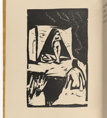 Ernst Ludwig Kirchner. Bath House (Badehaus) (plate, folio 2 verso)  from KG Brücke. 1910