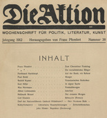 Die Aktion, vol. 2, no. 38. September 18, 1912