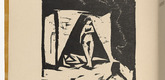 Ernst Ludwig Kirchner. Bath House (Badehaus) (plate, folio 2 verso)  from KG Brücke. 1910