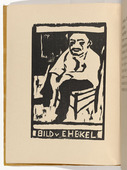 Max Pechstein. Seated Man (Sitzender Mann) (plate, folio 3 verso) from KG Brücke. 1910