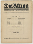 Die Aktion, vol. 2, no. 39. September 25, 1912
