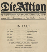 Die Aktion, vol. 2, no. 39. September 25, 1912