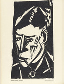 Werner Gothein. Smoker (Raucher) (plate, preceding p. 129) from the periodical Das Kunstblatt, vol. 3, no. 5 (May 1919). 1919