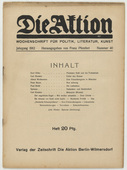 Die Aktion, vol. 2, no. 40. October 2, 1912