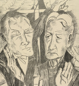 Max Beckmann. The Family (plate 11) [Die Familie (Blatt 11)] from Hell (Die Hölle). (1919)