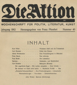 Die Aktion, vol. 2, no. 40. October 2, 1912