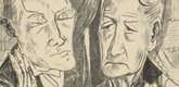 Max Beckmann. The Family (plate 11) [Die Familie (Blatt 11)] from Hell (Die Hölle). (1919)