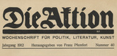 Die Aktion, vol. 2, no. 40. October 2, 1912