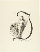 Lovis Corinth. Letter I (Buchstabe I) from the illustrated book in portfolio form The ABCs (Das ABC). (1916, published 1917)