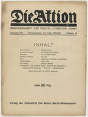 Die Aktion, vol. 2, no. 41. October 9, 1912