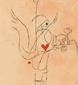 Paul Klee. A Guardian Angel Serves a Small Breakfast (Ein Genius serviert ein kleines Frühstück) from the yearbook Die Freude: Blätter einer neuen Gesinnung (Joy: Papers for a New Consciousness). 1920