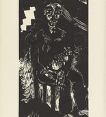 Heinrich Campendonk. Seated Man (Sitzender Mann) (plate, preceding p. 161) from the periodical Das Kunstblatt, vol. 3, no. 6 (June 1919). 1919
