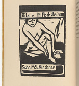 Ernst Ludwig Kirchner. Seated Nude (Sitzender Akt) (plate, folio 7 verso) KG Brücke. 1910