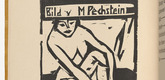 Ernst Ludwig Kirchner. Seated Nude (Sitzender Akt) (plate, folio 7 verso) KG Brücke. 1910