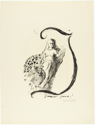 Lovis Corinth. Letter I (Buchstabe I) from the illustrated book in portfolio form The ABCs (Das ABC). (1916, published 1917)