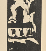 Karl Schmidt-Rottluff. House in the Park (Haus im Park) (plate, folio 9 verso) KG Brücke. 1910