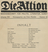 Die Aktion, vol. 2, no. 42. October 16, 1912