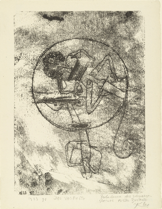 Paul Klee. The One in Love (Der Verliebte) for the Masters' Portfolio of the Staatliches Bauhaus (Meistermappe des Staatlichen Bauhauses). 1923