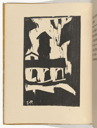 Karl Schmidt-Rottluff. House in the Park (Haus im Park) (plate, folio 9 verso) KG Brücke. 1910