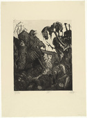 Otto Dix. Disintegrating Trench (Zerfallender Kampfgraben) from The War (Der Krieg). (1924)