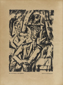 Max Burchartz. Two Men (Zwei Männer) (plate, preceding p. 225) from the periodical Das Kunstblatt, vol. 3, no. 8 (Aug 1919). 1919