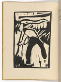 Karl Schmidt-Rottluff. Mower (Schnitter) (plate, folio 11 verso) from KG Brücke. 1910