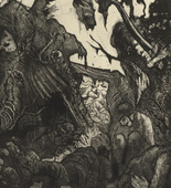 Otto Dix. Disintegrating Trench (Zerfallender Kampfgraben) from The War (Der Krieg). (1924)