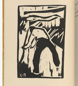 Karl Schmidt-Rottluff. Mower (Schnitter) (plate, folio 11 verso) from KG Brücke. 1910