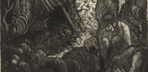 Otto Dix. Disintegrating Trench (Zerfallender Kampfgraben) from The War (Der Krieg). (1924)